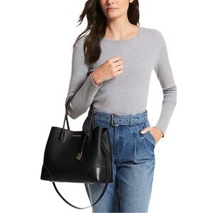 Michael Kors Mercer Gallery Medium Leather Satchel